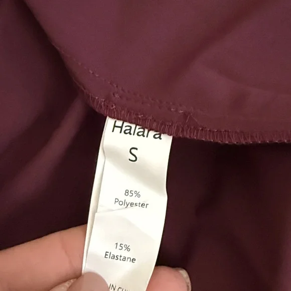 HALARA Amaranth Sleeveless Women's Dress - High Low - Small - burgundy - Picture 9 of 10